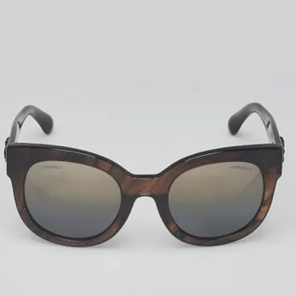 CHANEL Accessories - Chanel Brown Gold Tint Lens Butterfly Sunglasses w/ Case and Box!! 🤎🕶️🤎😎🤎